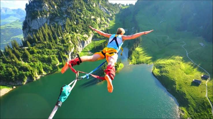 Bungee Jumping at Singshore Suspension Bridge, Sikkiim